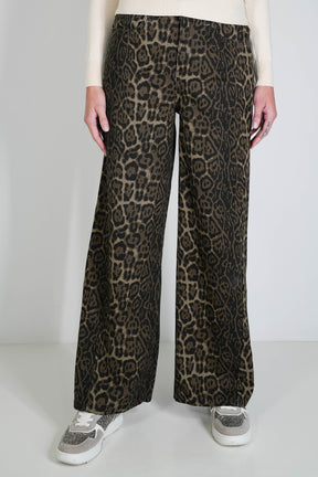 Winter Leopard Jean