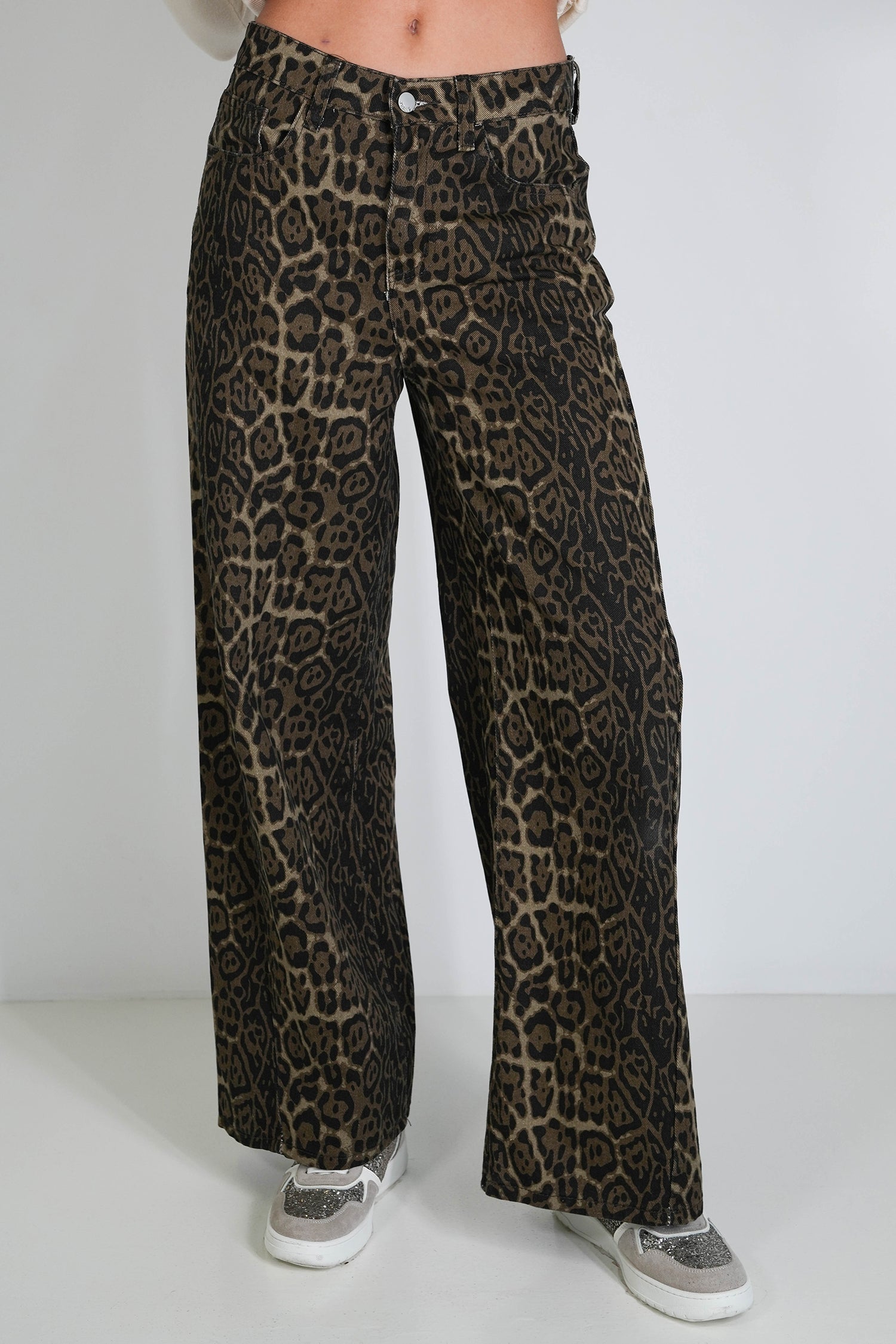 Winter Leopard Jean