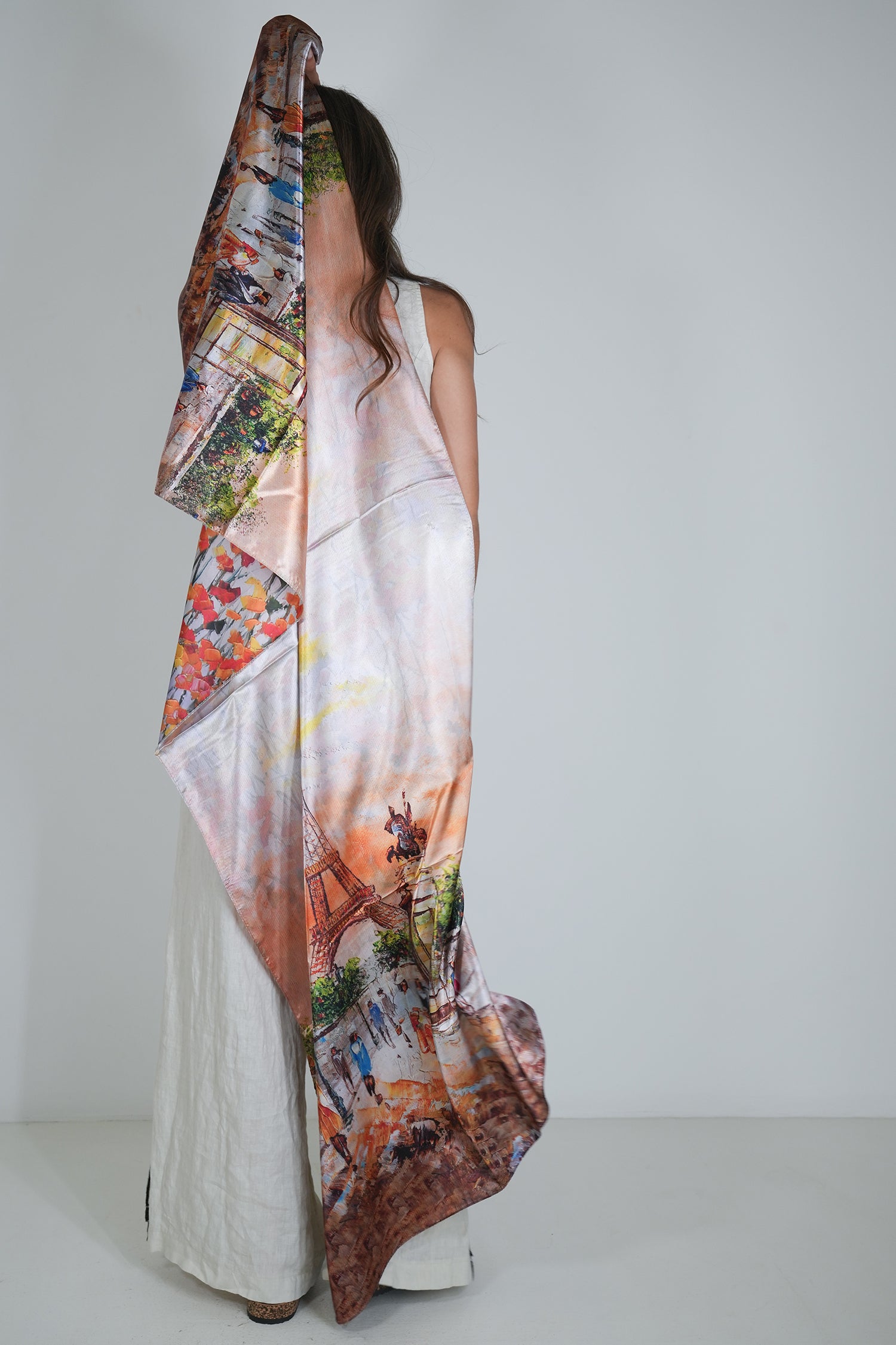 Parisian Reversible Silk Scarf