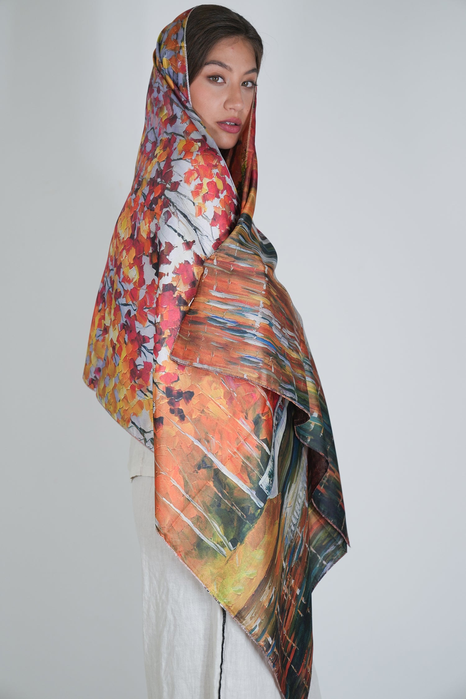 Parisian Reversible Silk Scarf