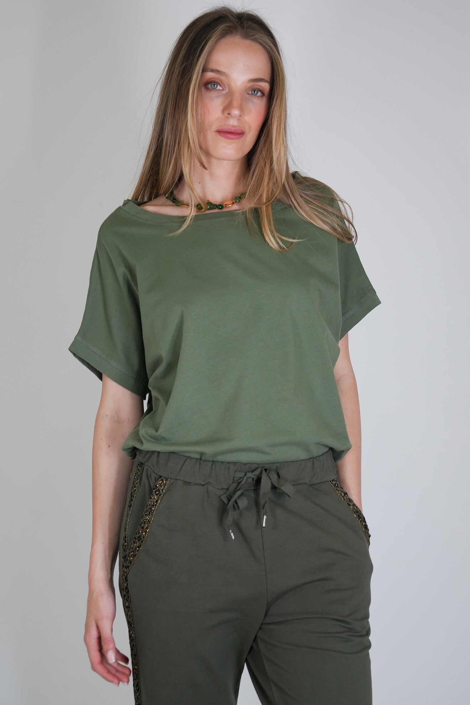 Olive Box Tee