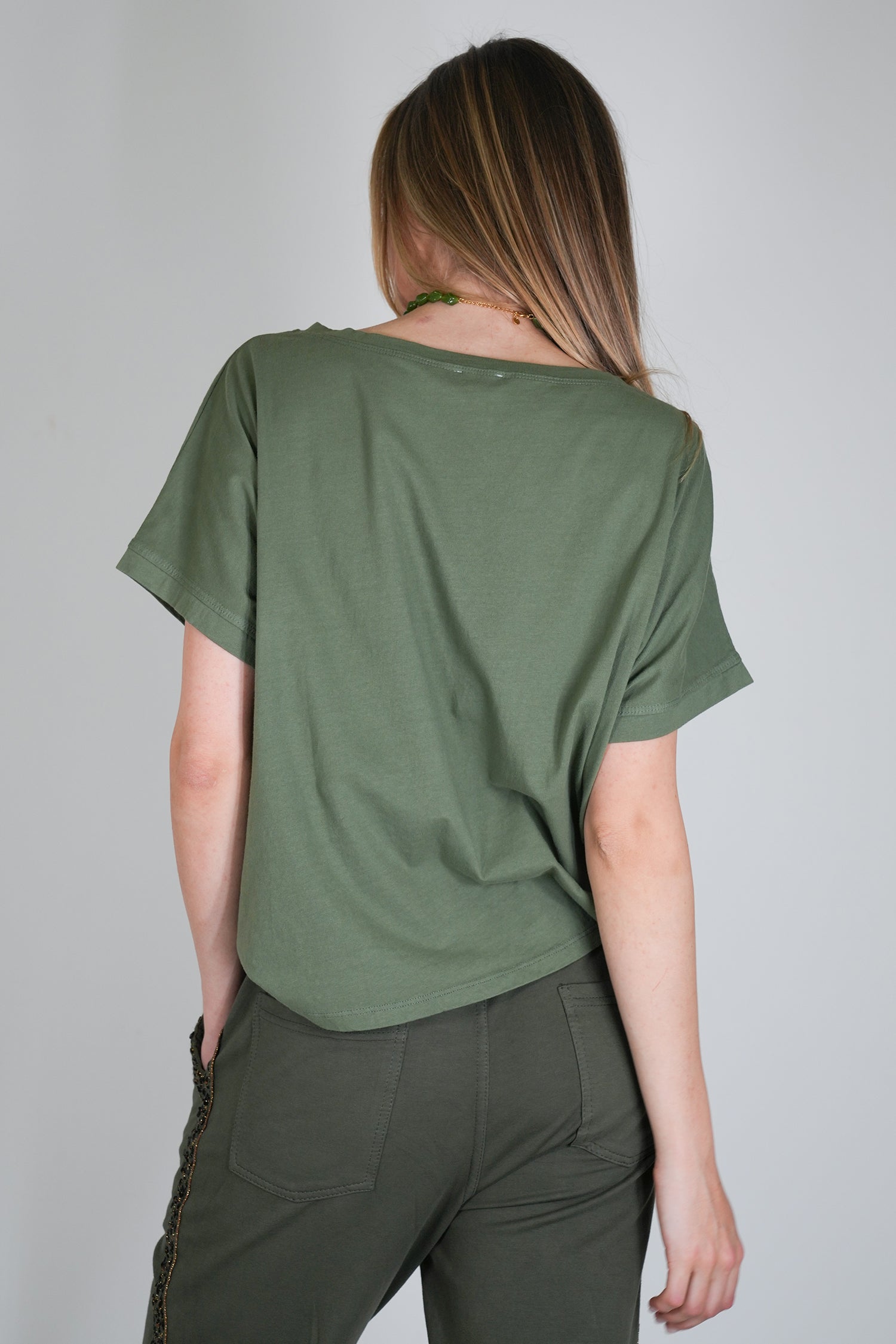 Olive Box Tee