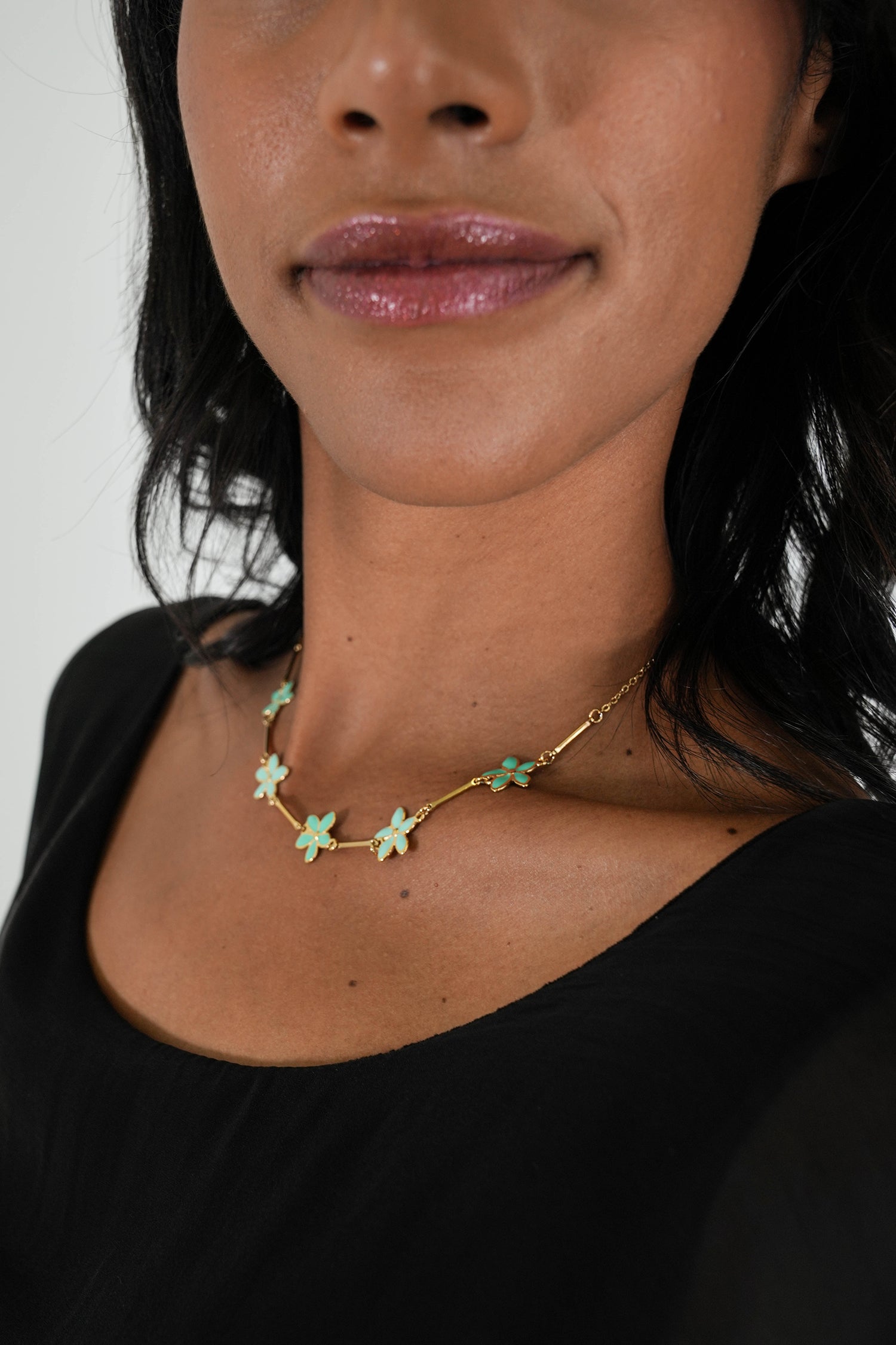 Turquoise Flower Jane Necklace