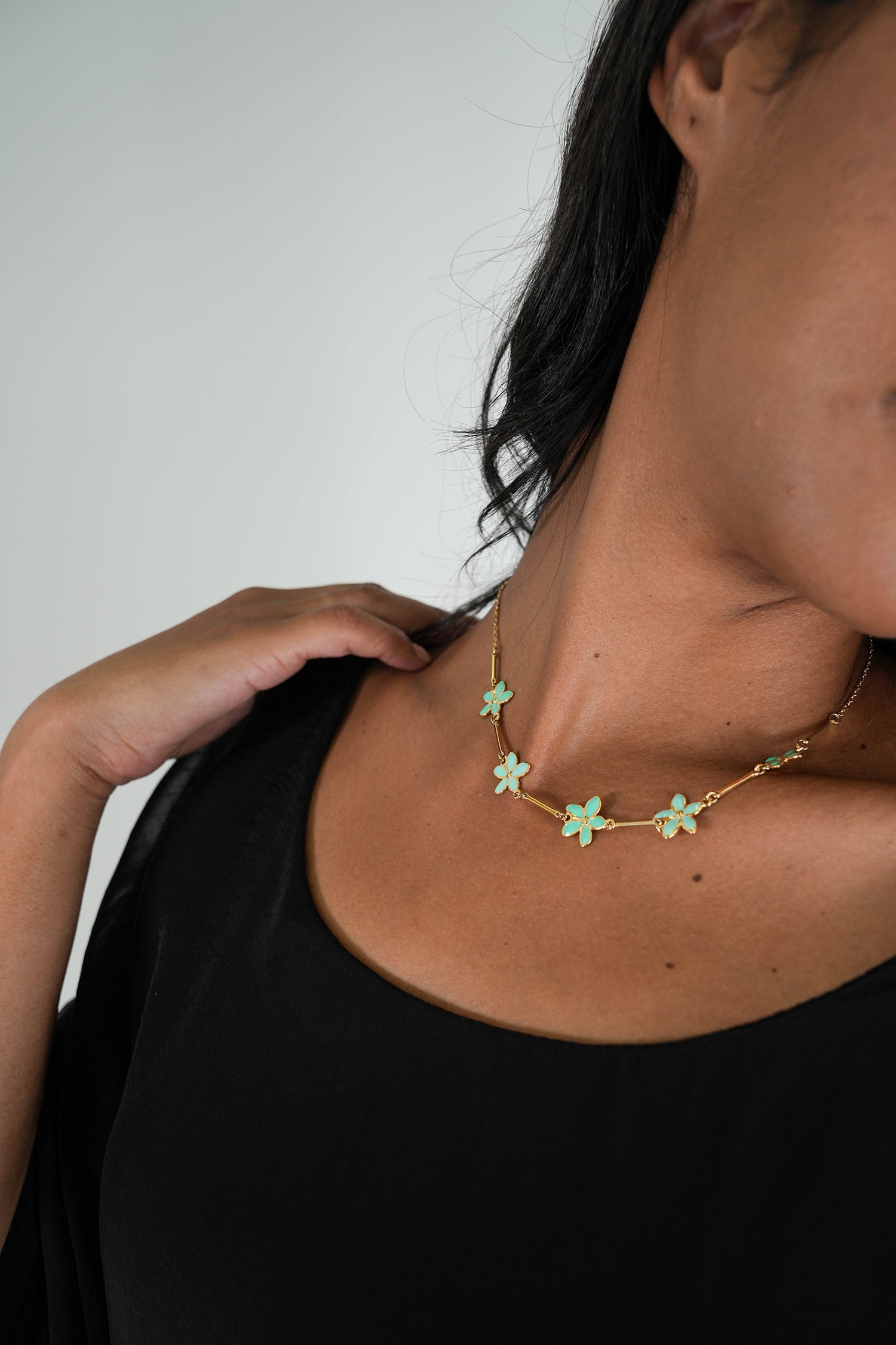 Turquoise Flower Jane Necklace