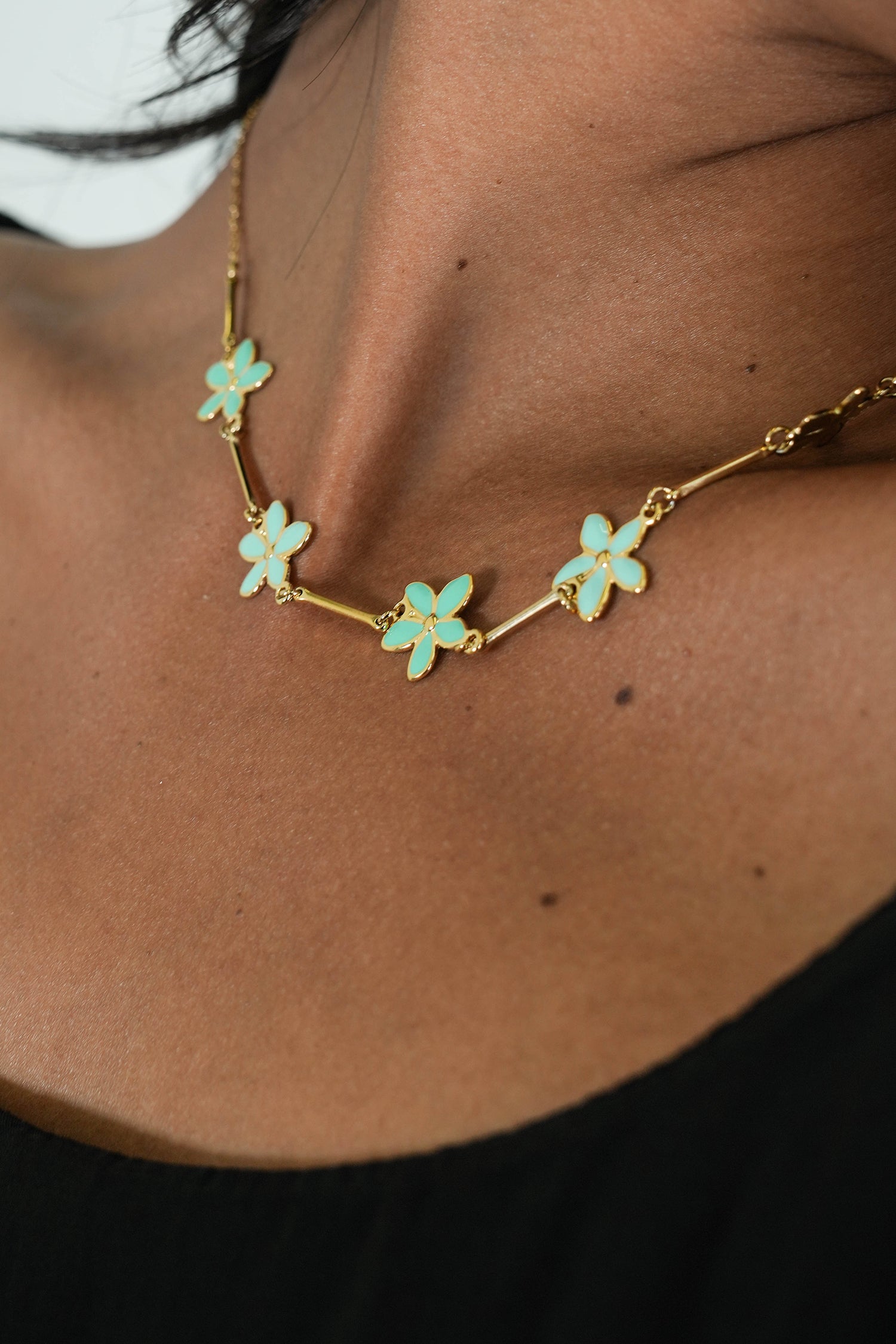 Turquoise Flower Jane Necklace