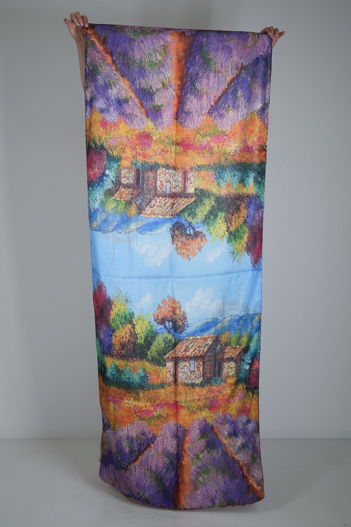 Simone Reversible Silk Scarf