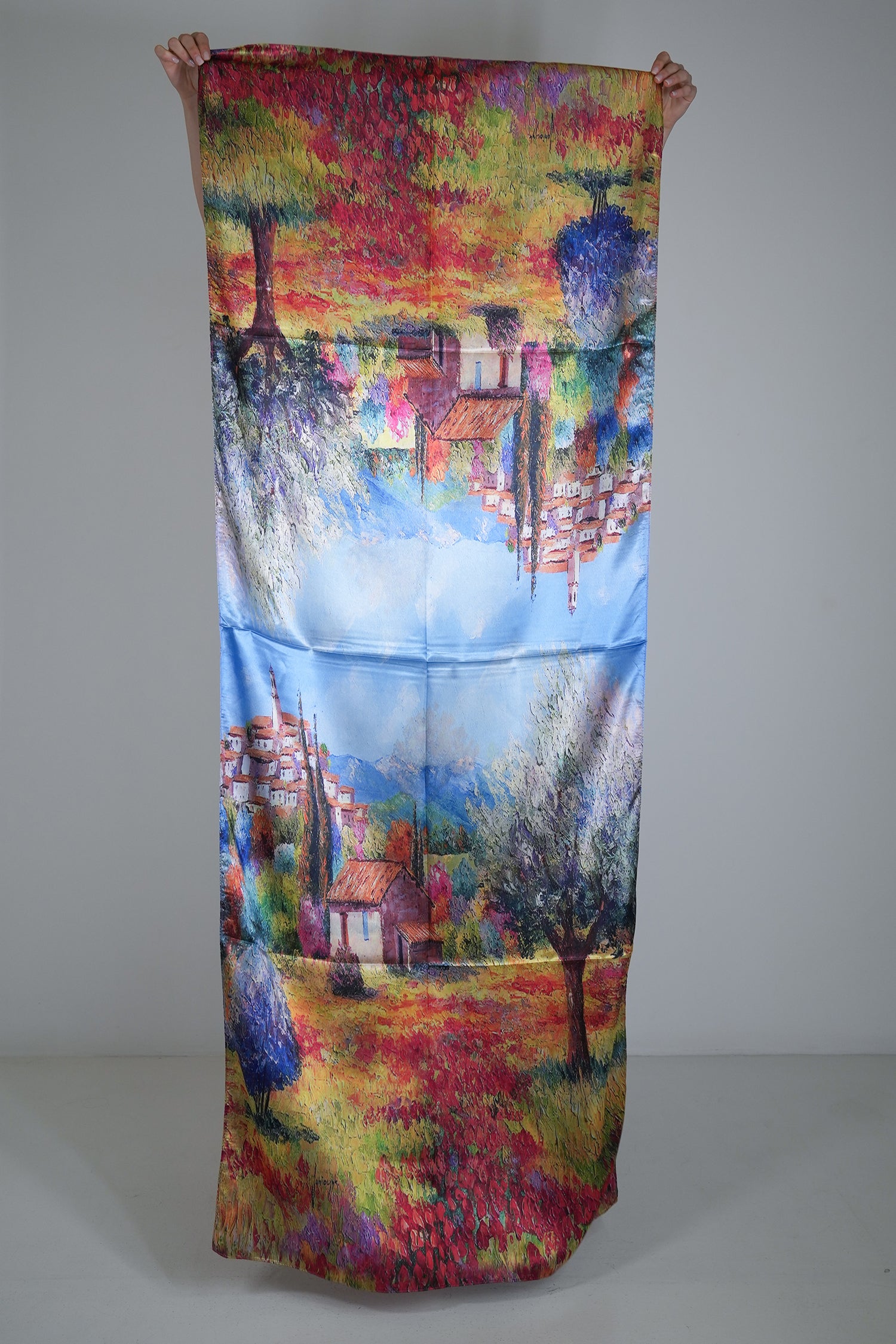 Simone Reversible Silk Scarf, reversible silk scarf from Something Pretty, alternative view