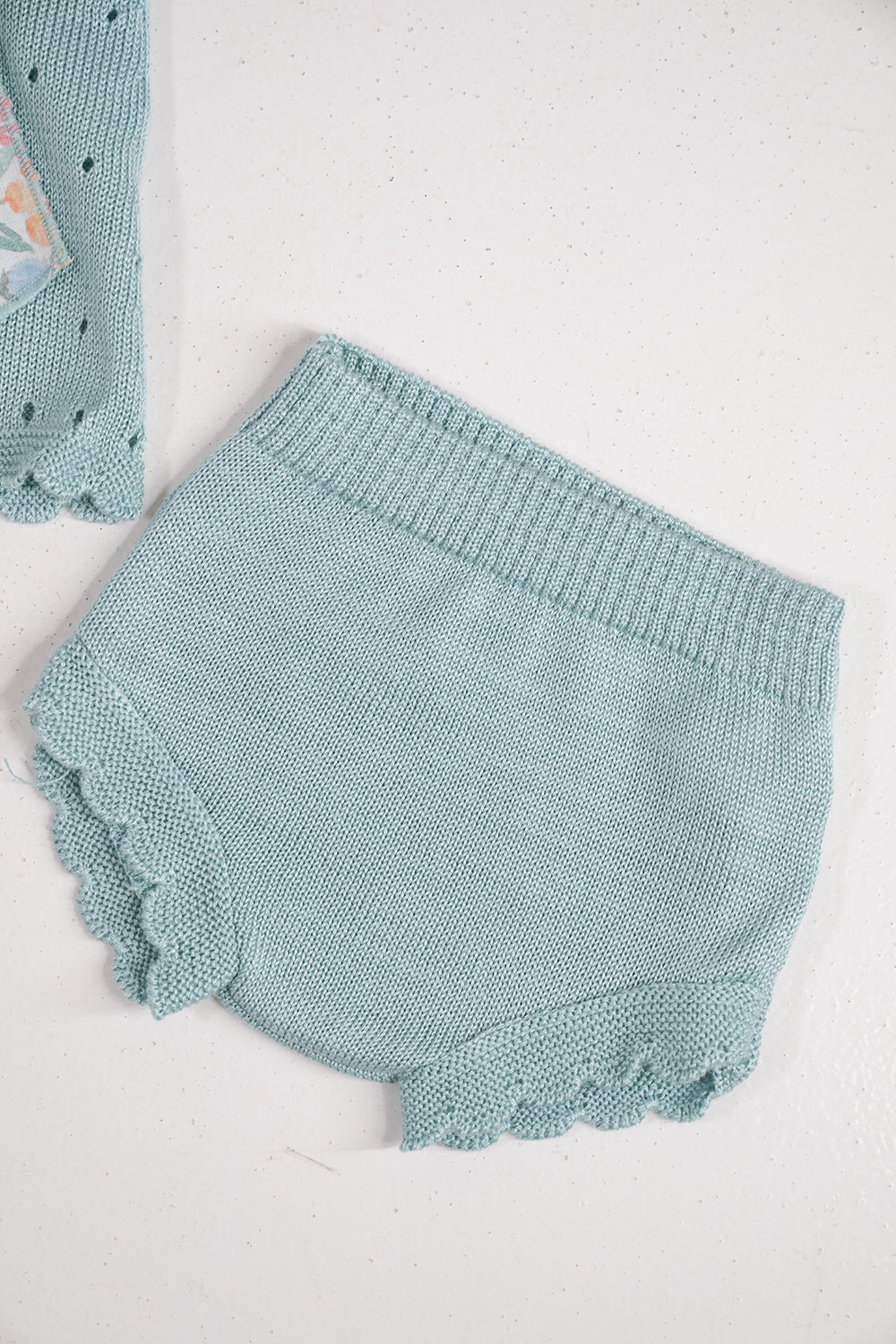 Sage Frilly Knit Set