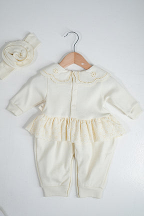 Cream Frilly Grower Set
