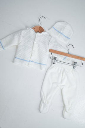 White Blue Newborn Set