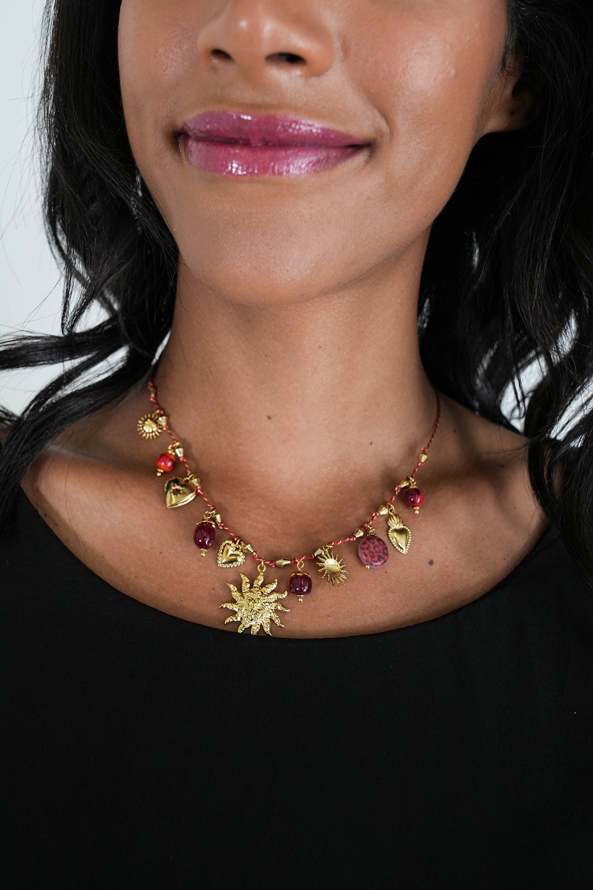 Red Charm Necklace
