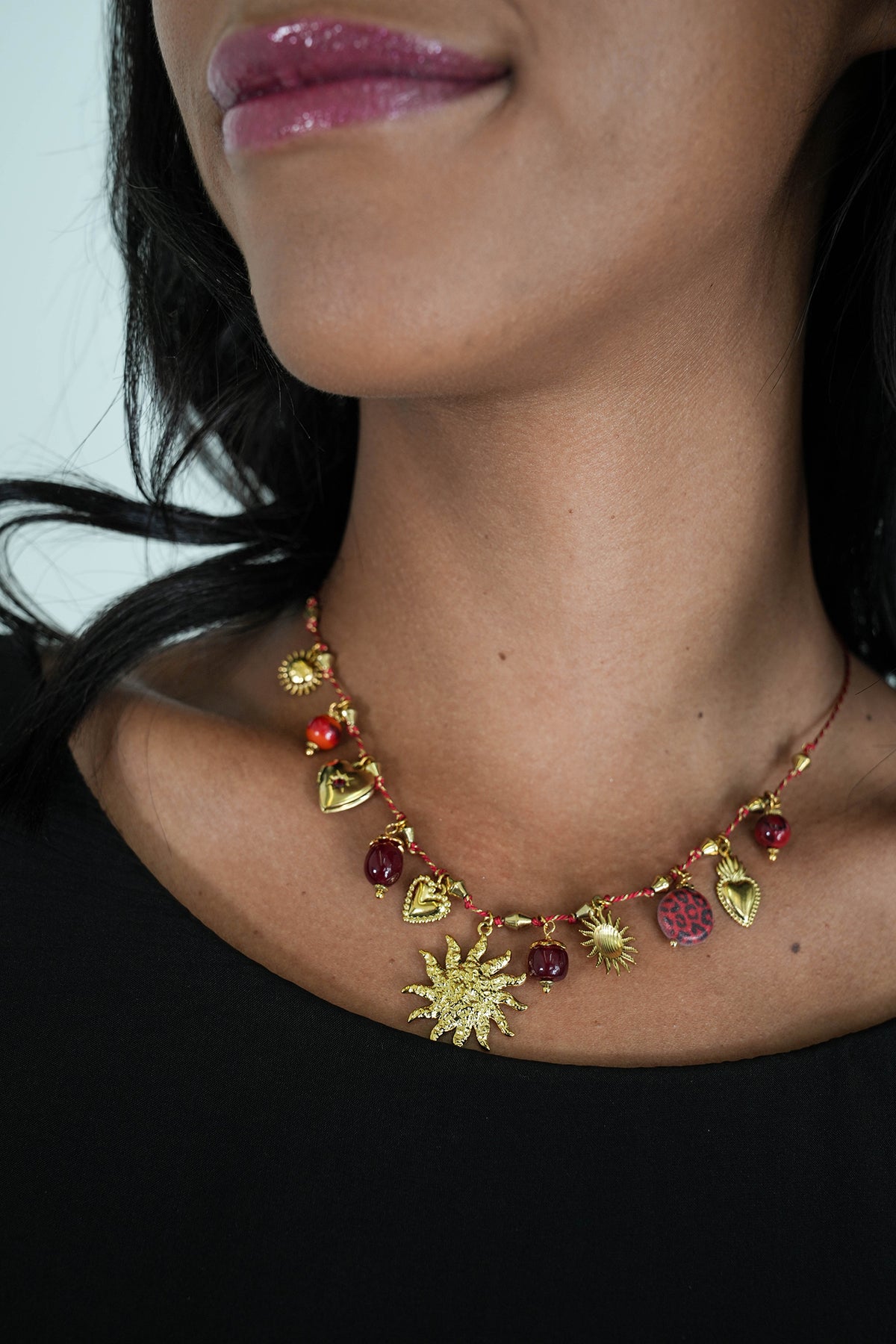 Red Charm Necklace