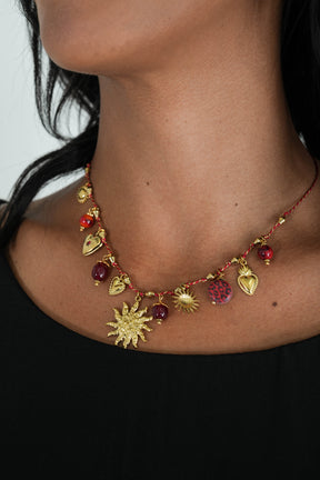 Red Charm Necklace