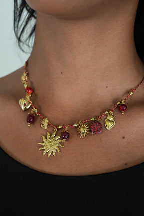 Red Charm Necklace