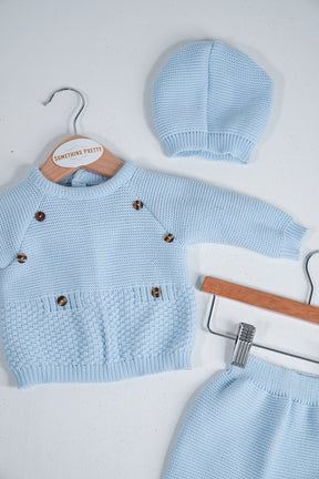 Blue Joshie Knit Set