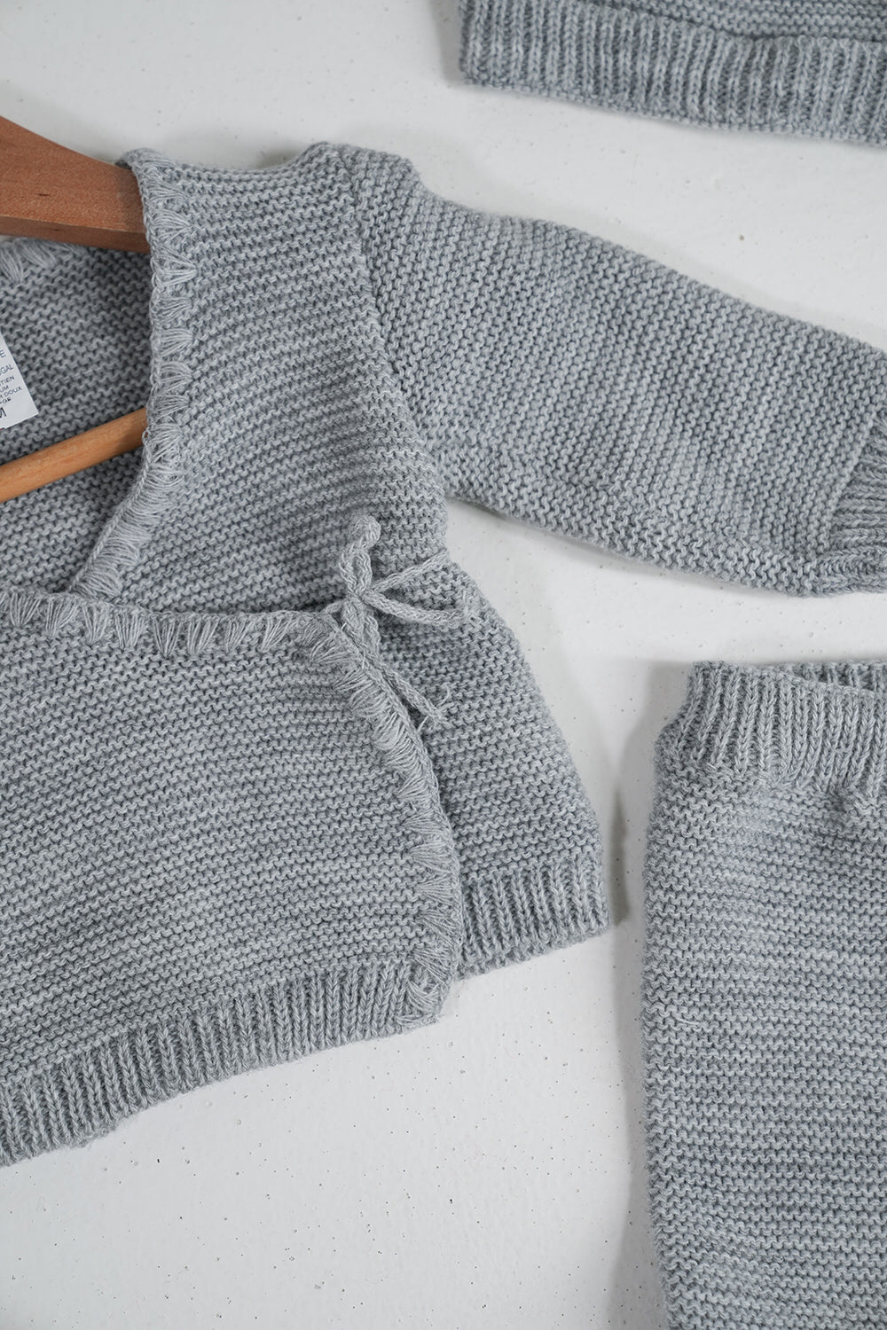 Grey Wrap Knit Set