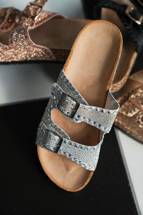 Silver Embellished Slide
