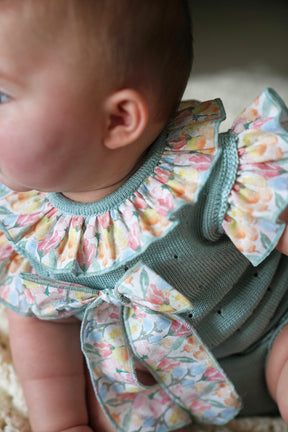 Sage Frilly Knit Set