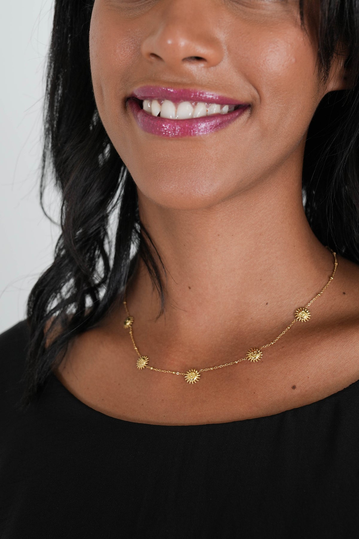 Gold Sunflower Necklace