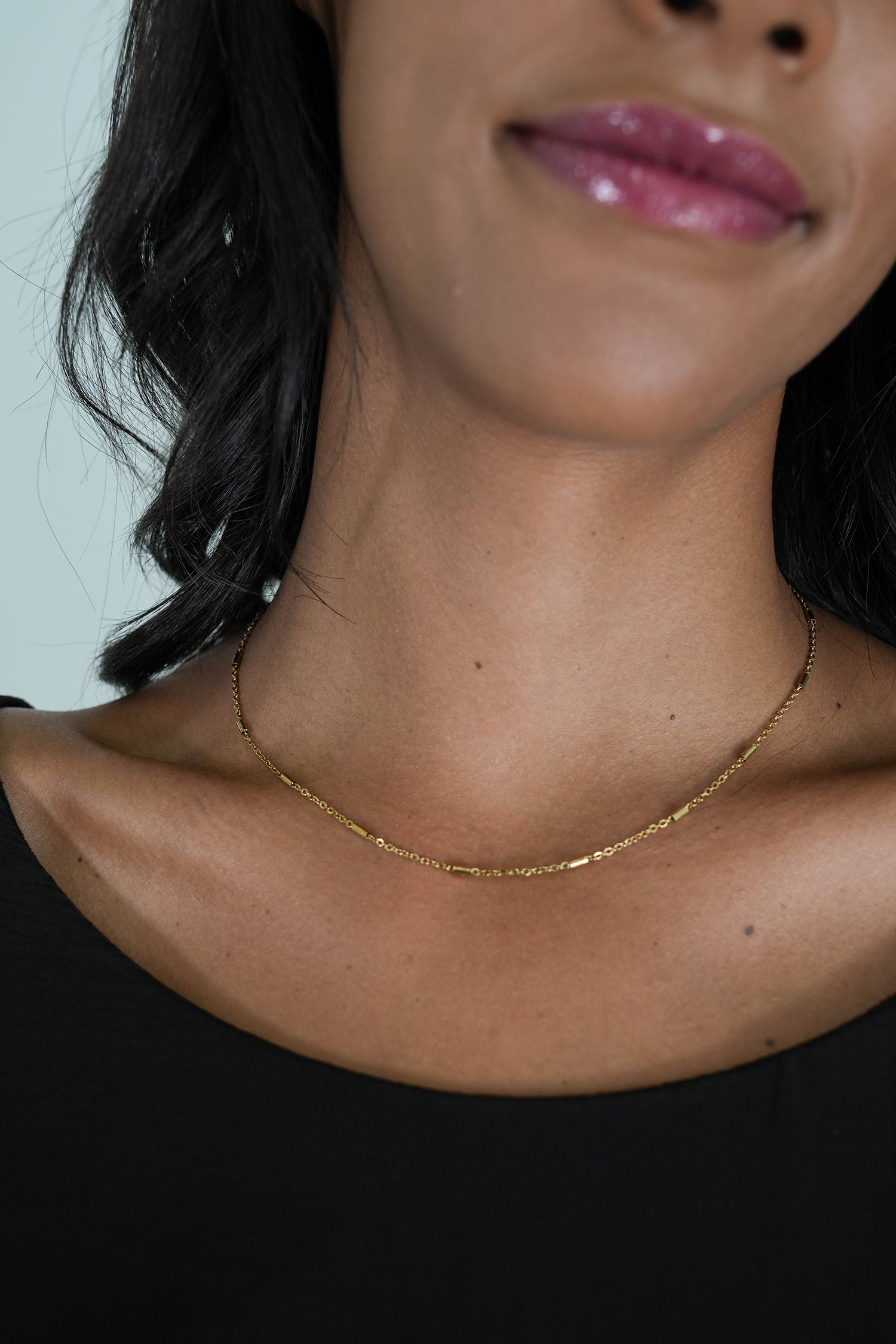 Gold Basic Sarah Necklace, a necklace from Something Pretty