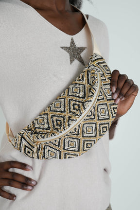Black Tapestry Moonbag