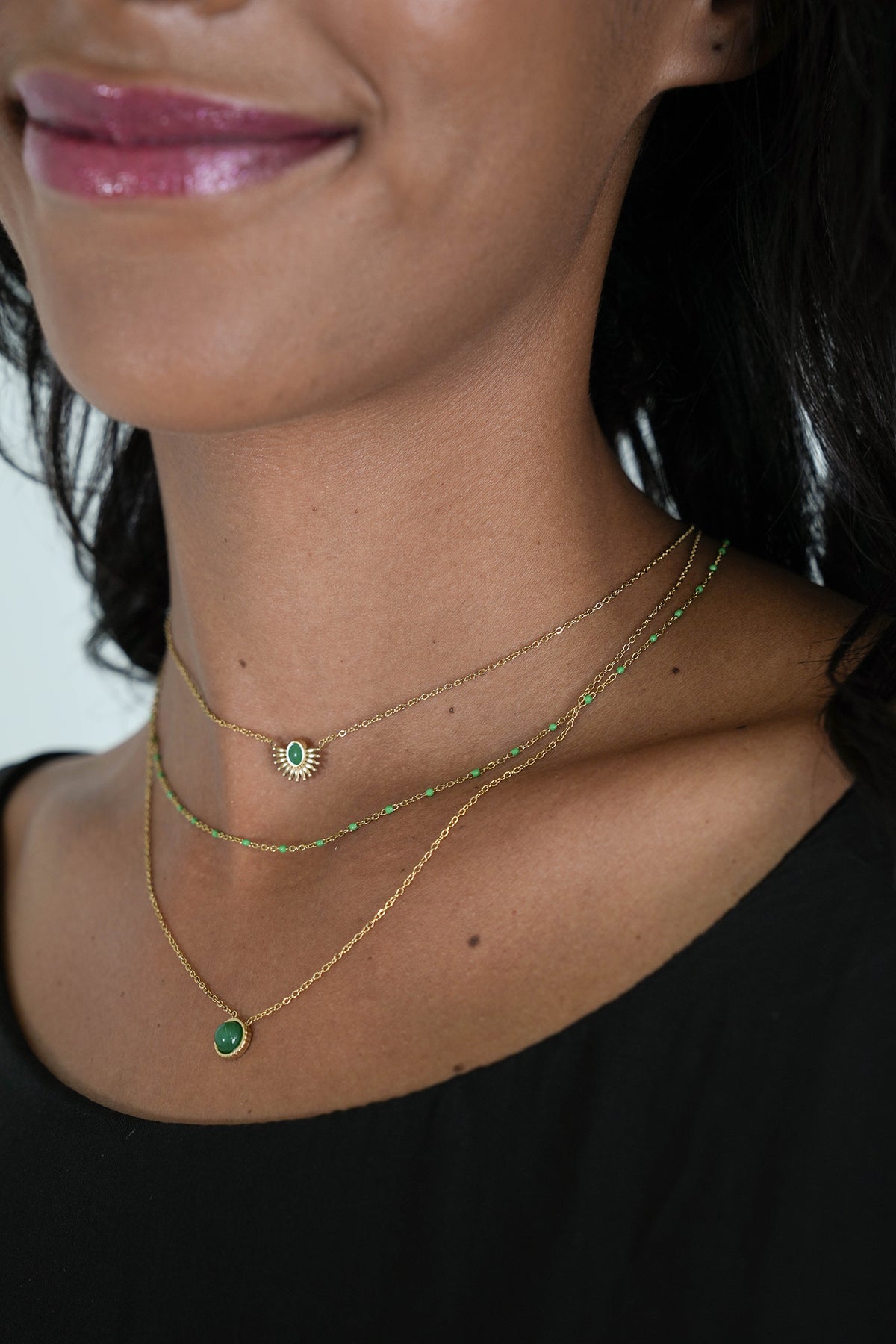 Teal Dominique Necklace