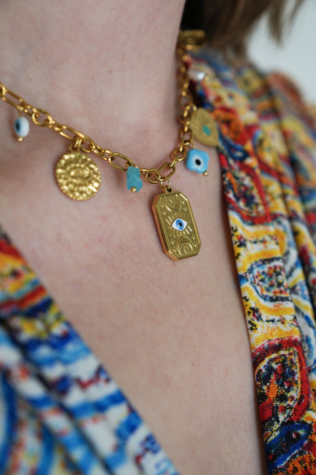 Evil Eye Charm Necklace