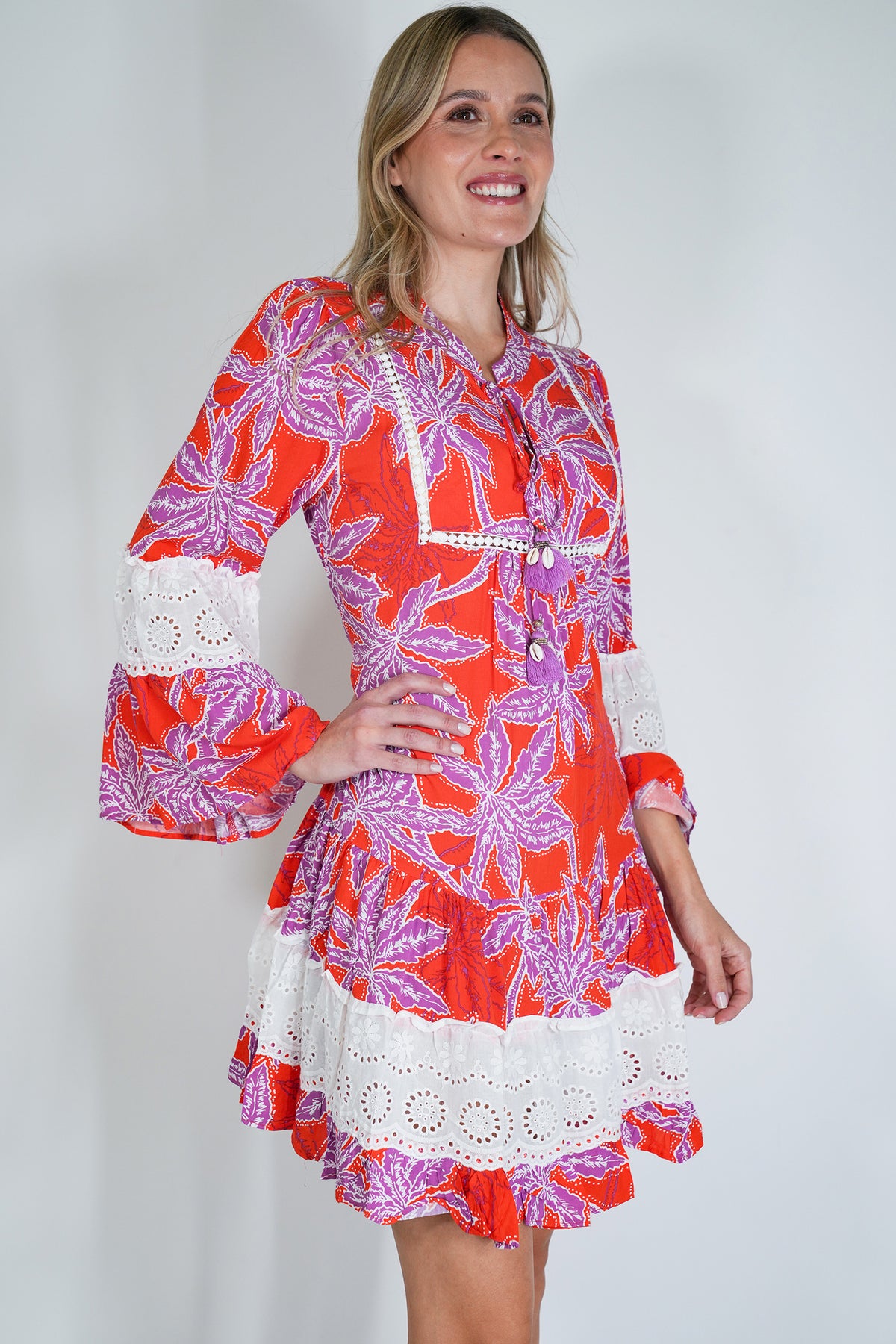 Red and Purple Kate Tunic