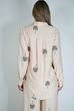 Cream Palm Shirt