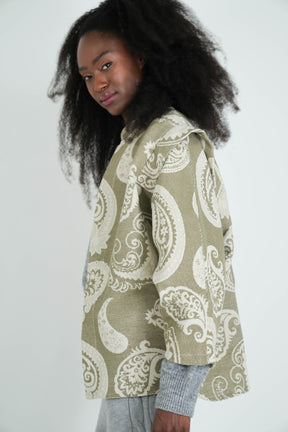 Olive Paisley Autumn Jacket