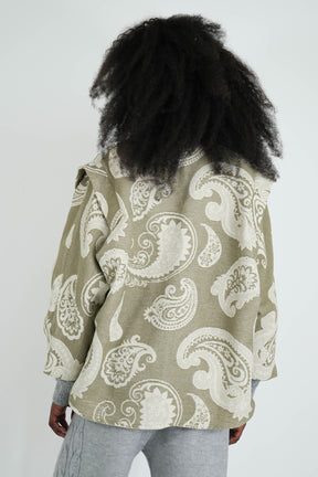 Olive Paisley Autumn Jacket