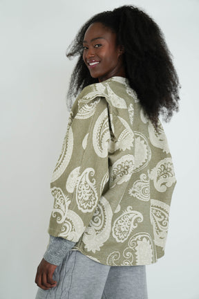 Olive Paisley Autumn Jacket