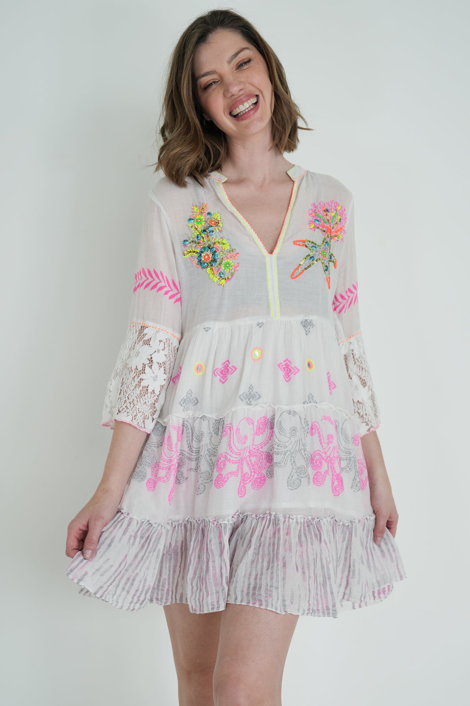 White Cotton Riviera Tunic