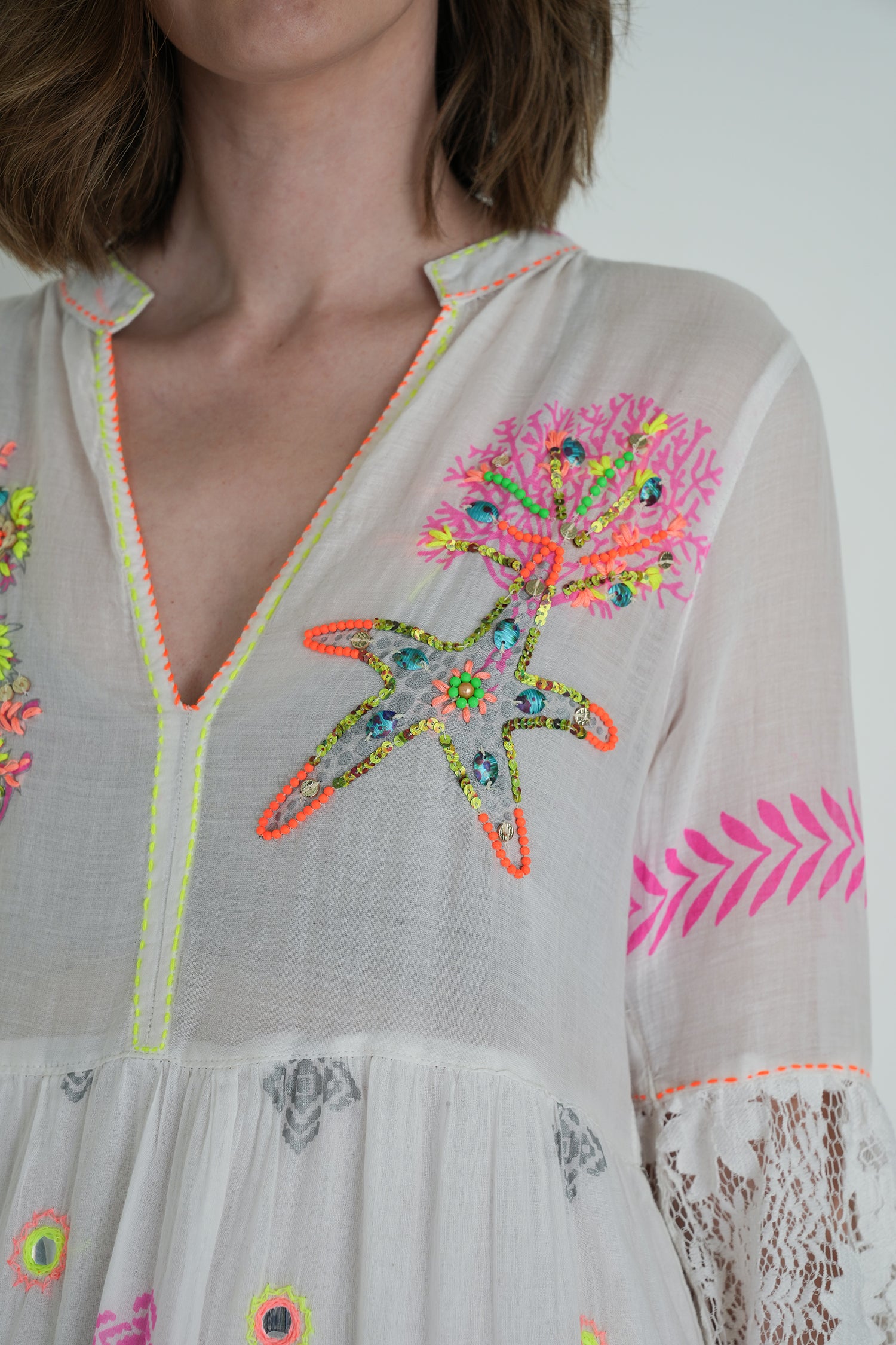 White Cotton Riviera Tunic