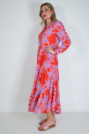 Red and Purple Kate Dress