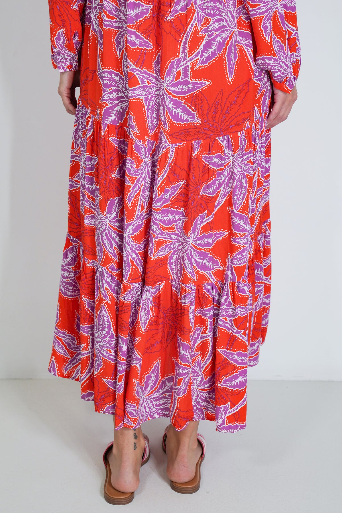Red and Purple Kate Dress, printed dress from Something Pretty, alternative view