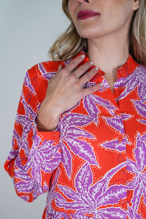 Red and Purple Kate Dress