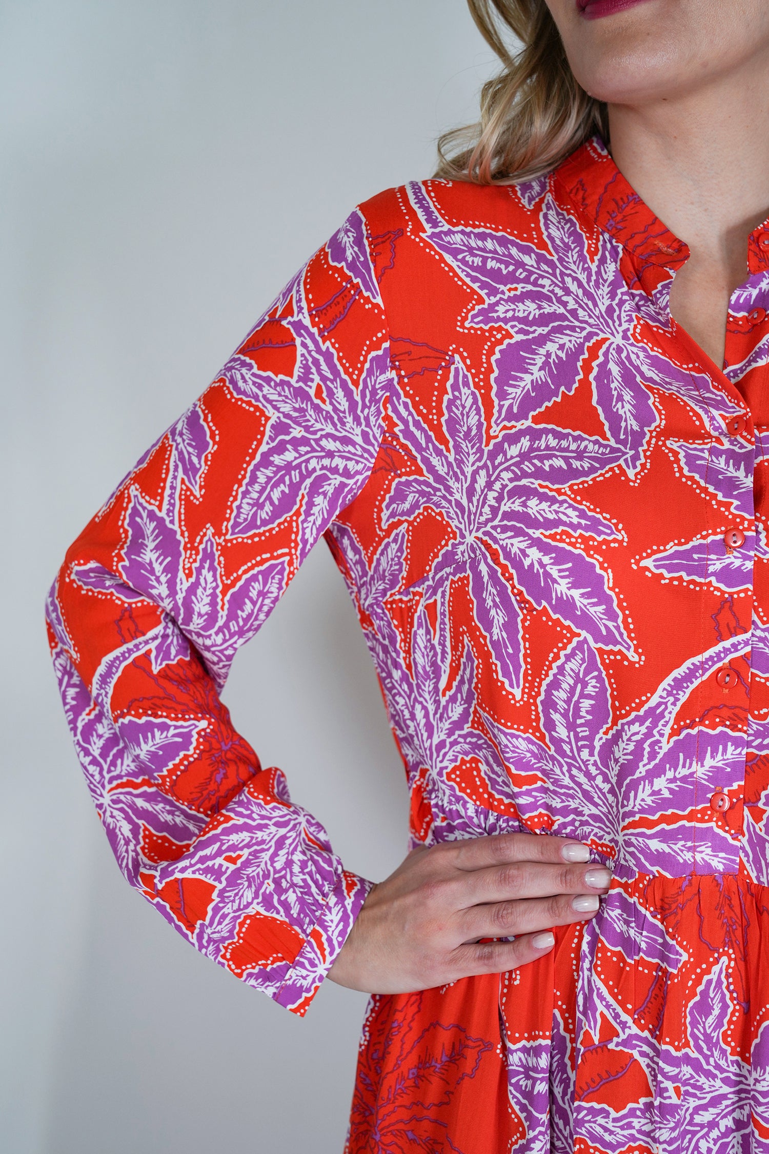 Red and Purple Kate Dress