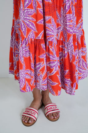 Red and Purple Kate Dress