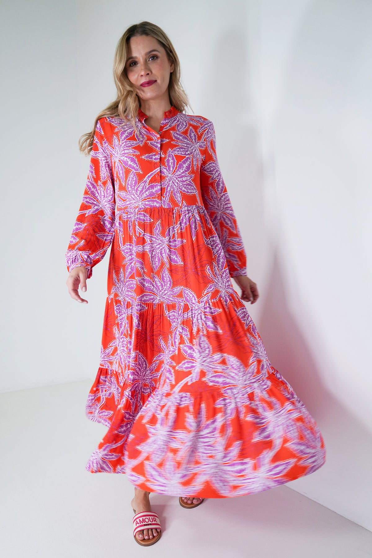 Red and Purple Kate Dress