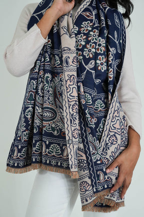Navy Savannah Scarf