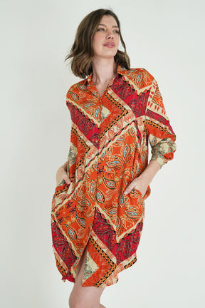 Orange Sabrina Shirt