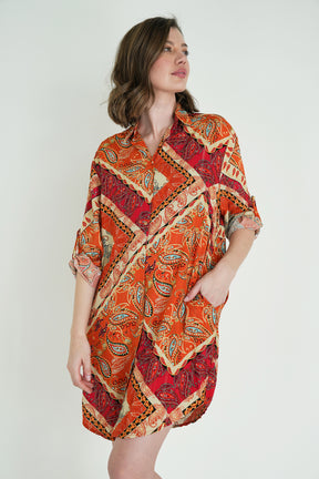 Orange Sabrina Shirt