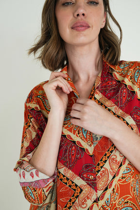 Orange Sabrina Shirt
