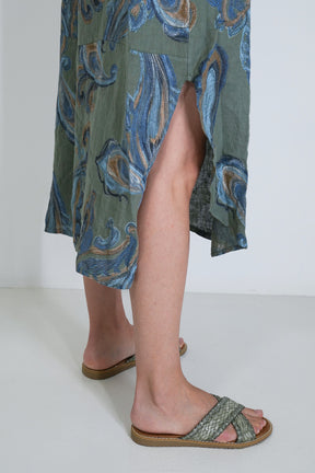 Olive Tatum Linen Dress