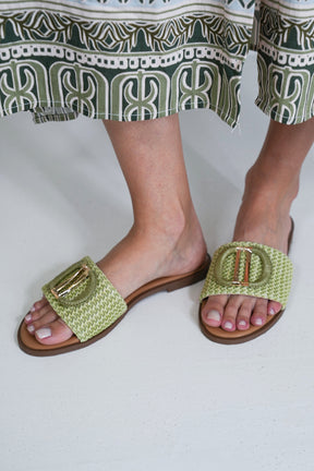 Olive Monaco Sandal