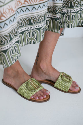 Olive Monaco Sandal