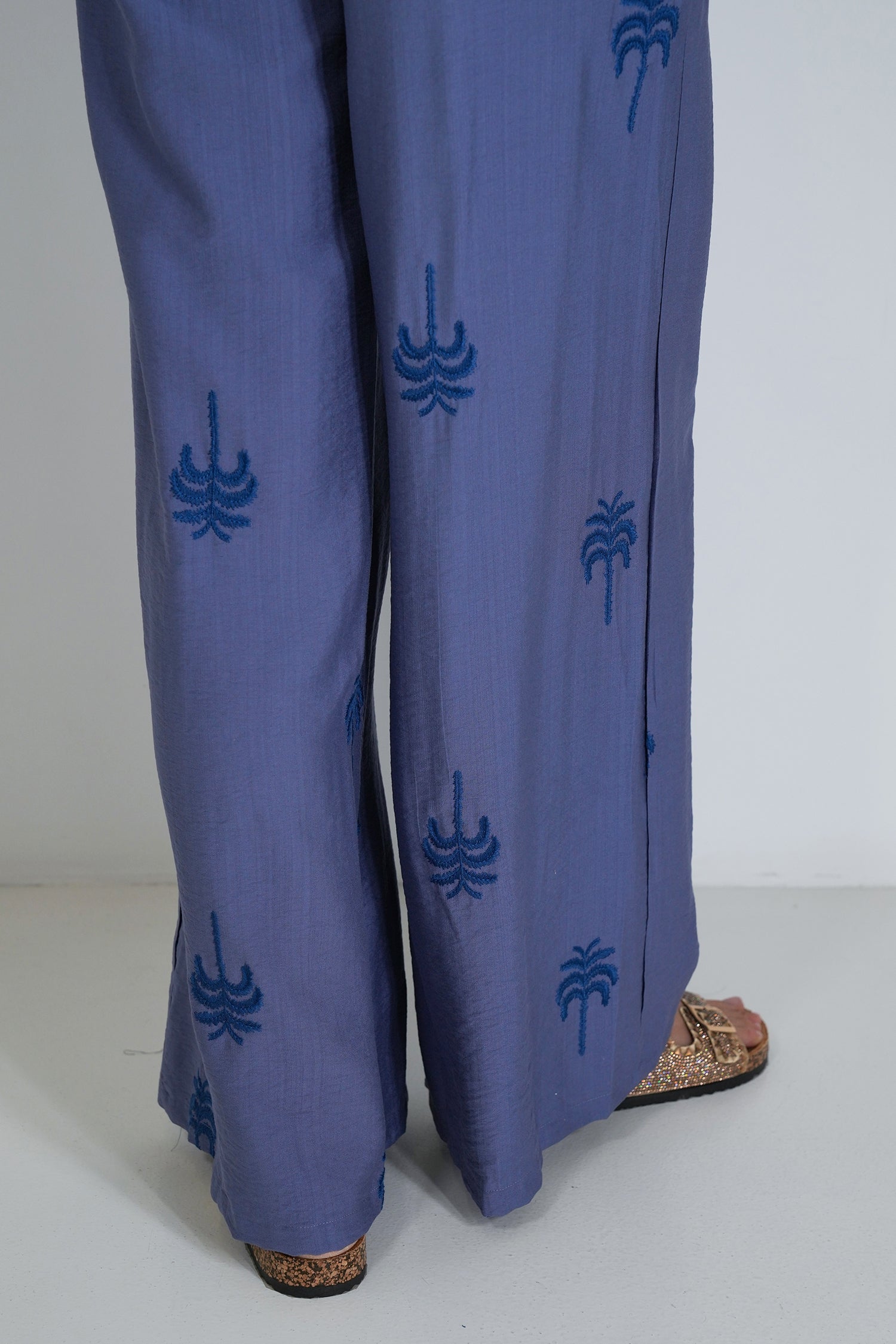Blue Palm Pant