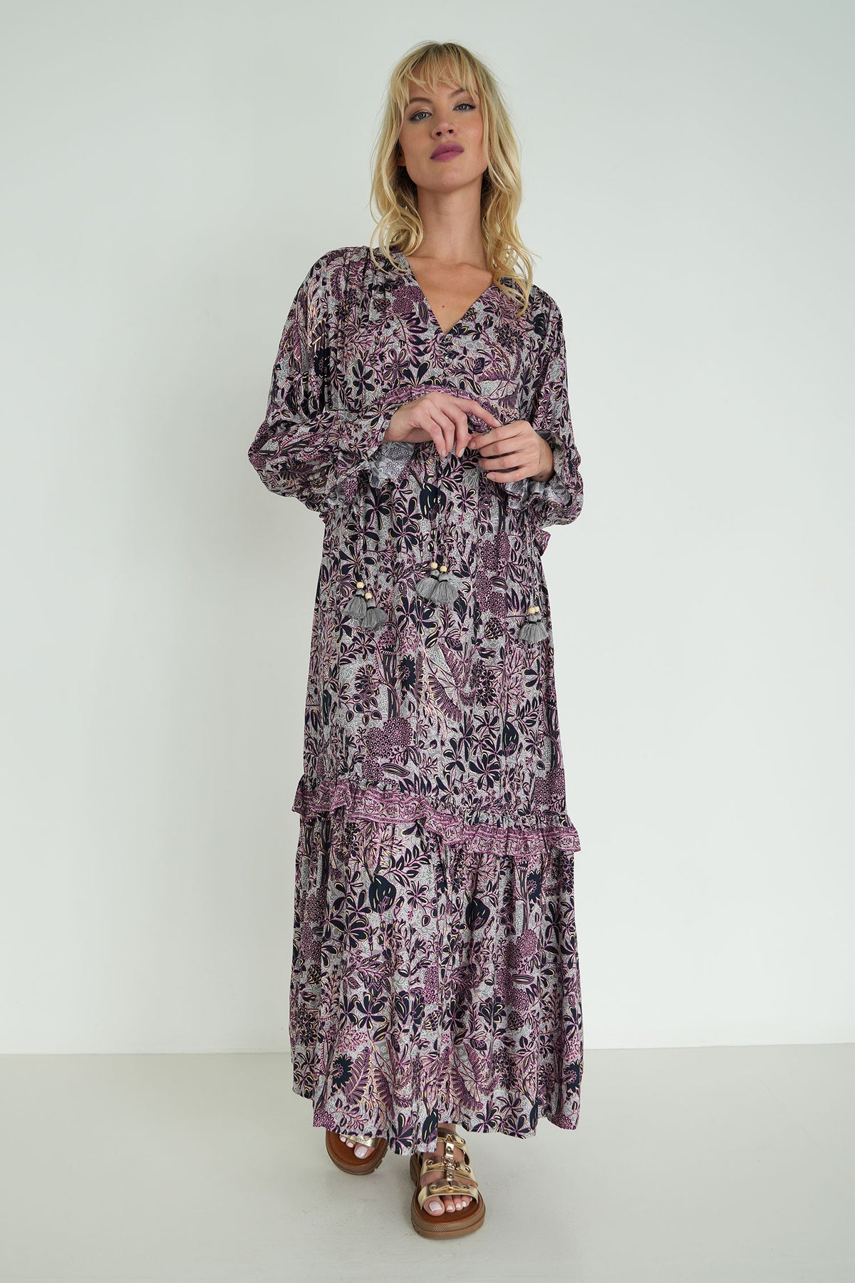 Pink and Black Andrea Dress