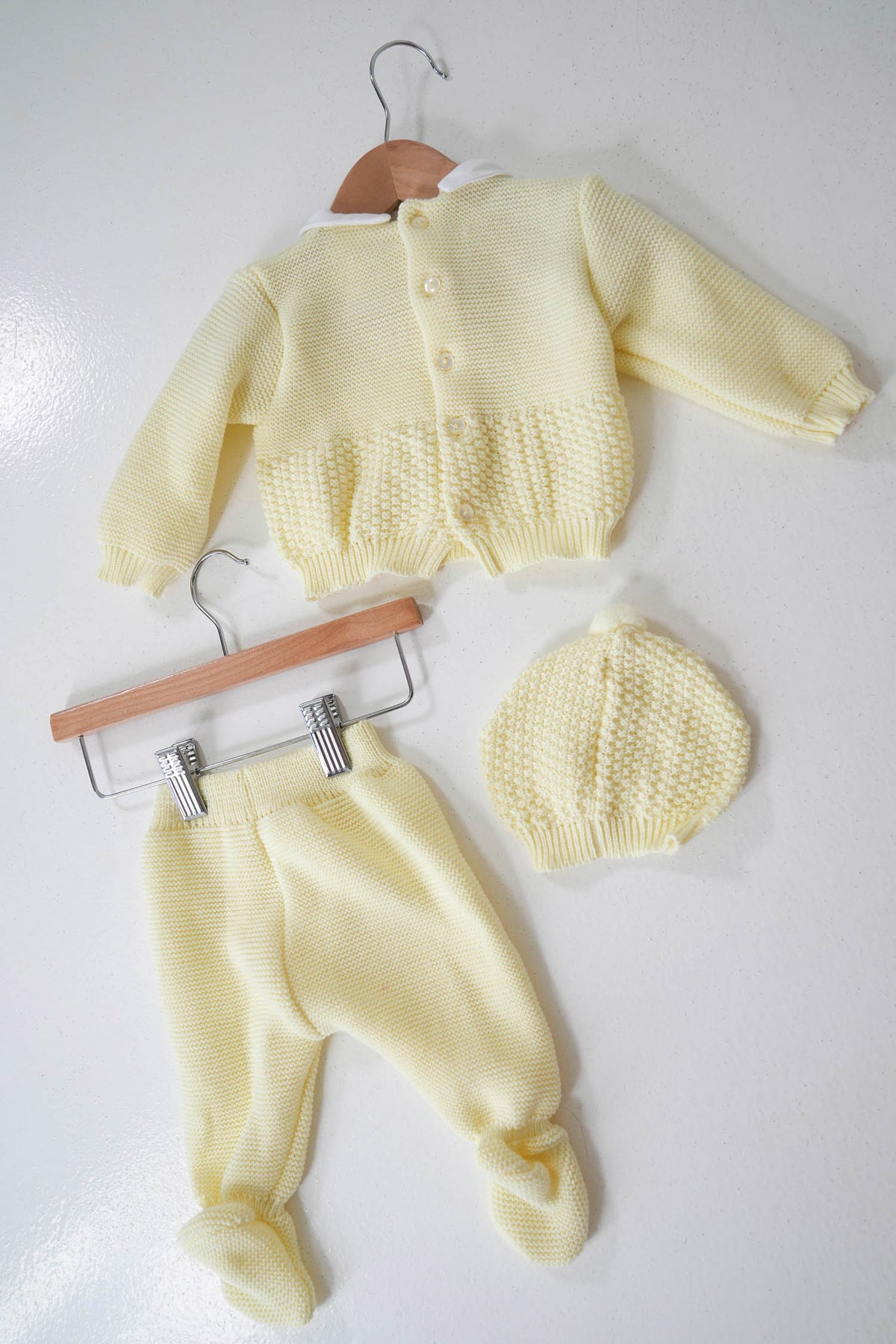 Yellow Knit Newborn Set